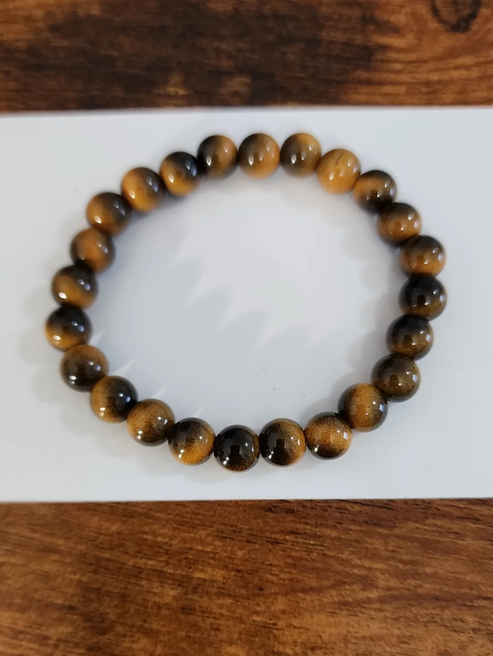 European And American Natural Tiger Eye Stone Bracelet For Men Handmade Beaded
